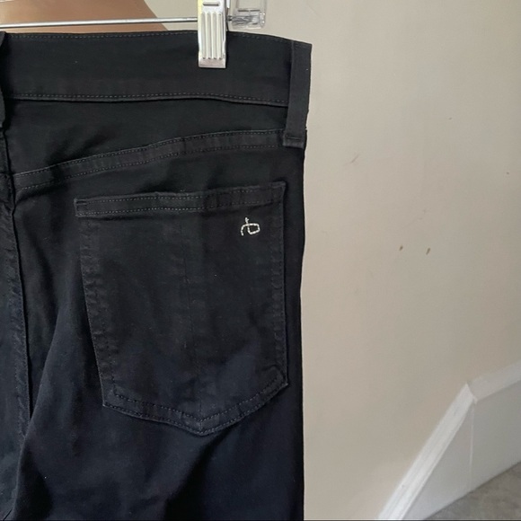 Rag & Bone Black Nina High Rise Ankle Skinny Jeans EUC Size 30 W1566U769BLK - Picture 7 of 10